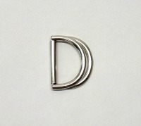 Schnittmuster Gürtelschließe D-Ring Doppelt Silber